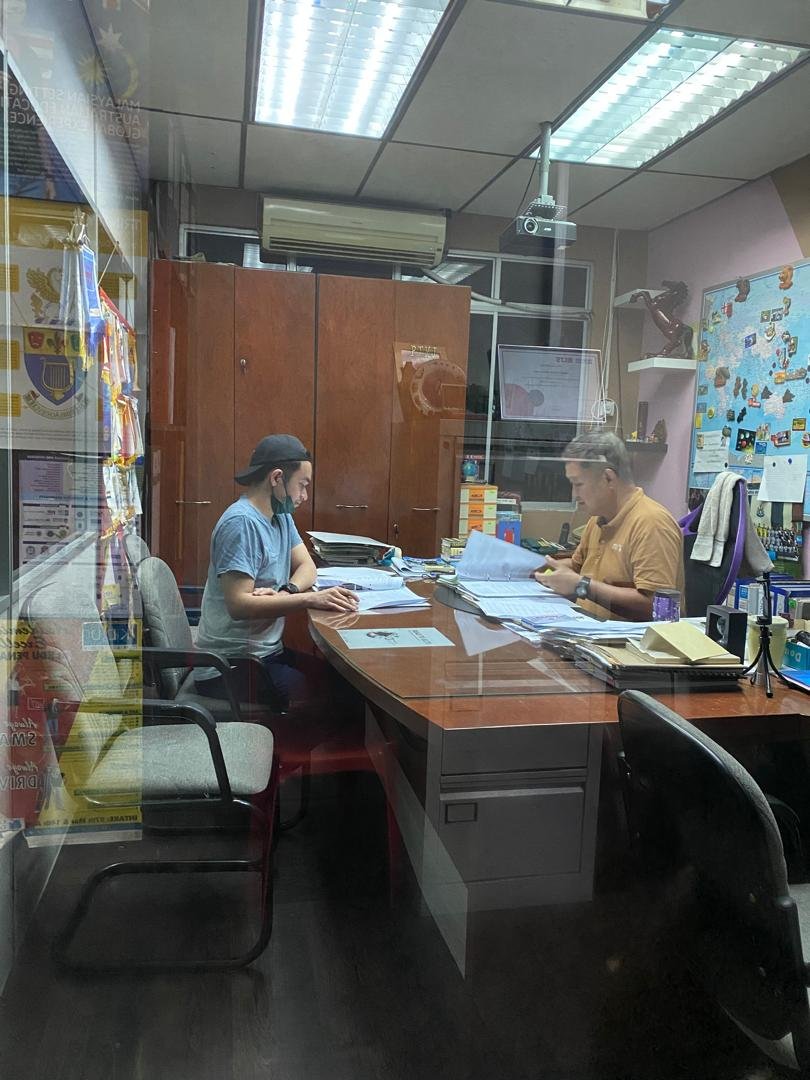 Student focused on schoolwork in classroom